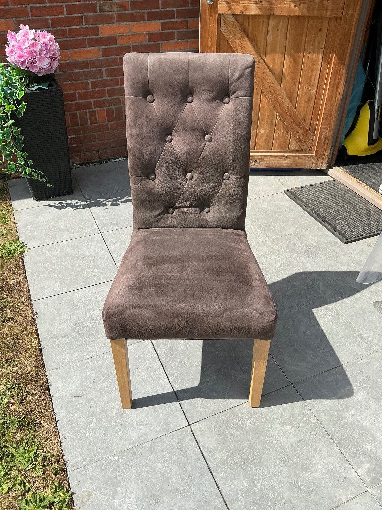 6 landelijke stoelen, Maison & Meubles, Chaises, Comme neuf, Brun, Enlèvement, Cinq, Six Chaises ou plus