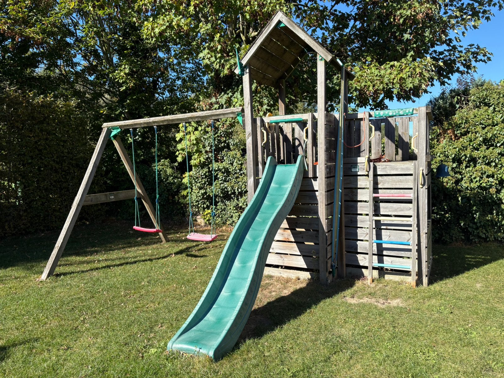 Jungle Gym speelhuisje en schommel, Ophalen, Gebruikt, Schommel