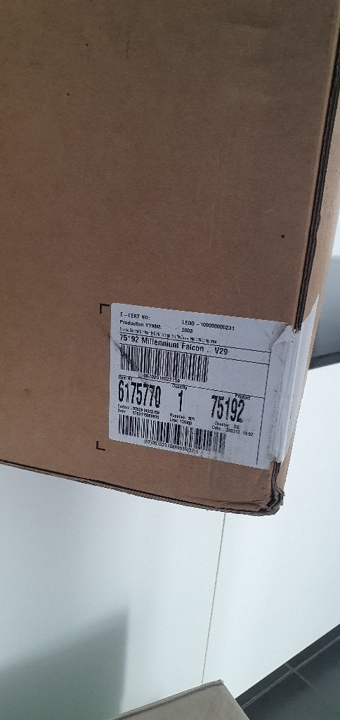 Lego 75192 Star Wars Millennium Falcon, sealed met omdoos, Inclusief minifiguren, Star Wars, Lego, Nieuw