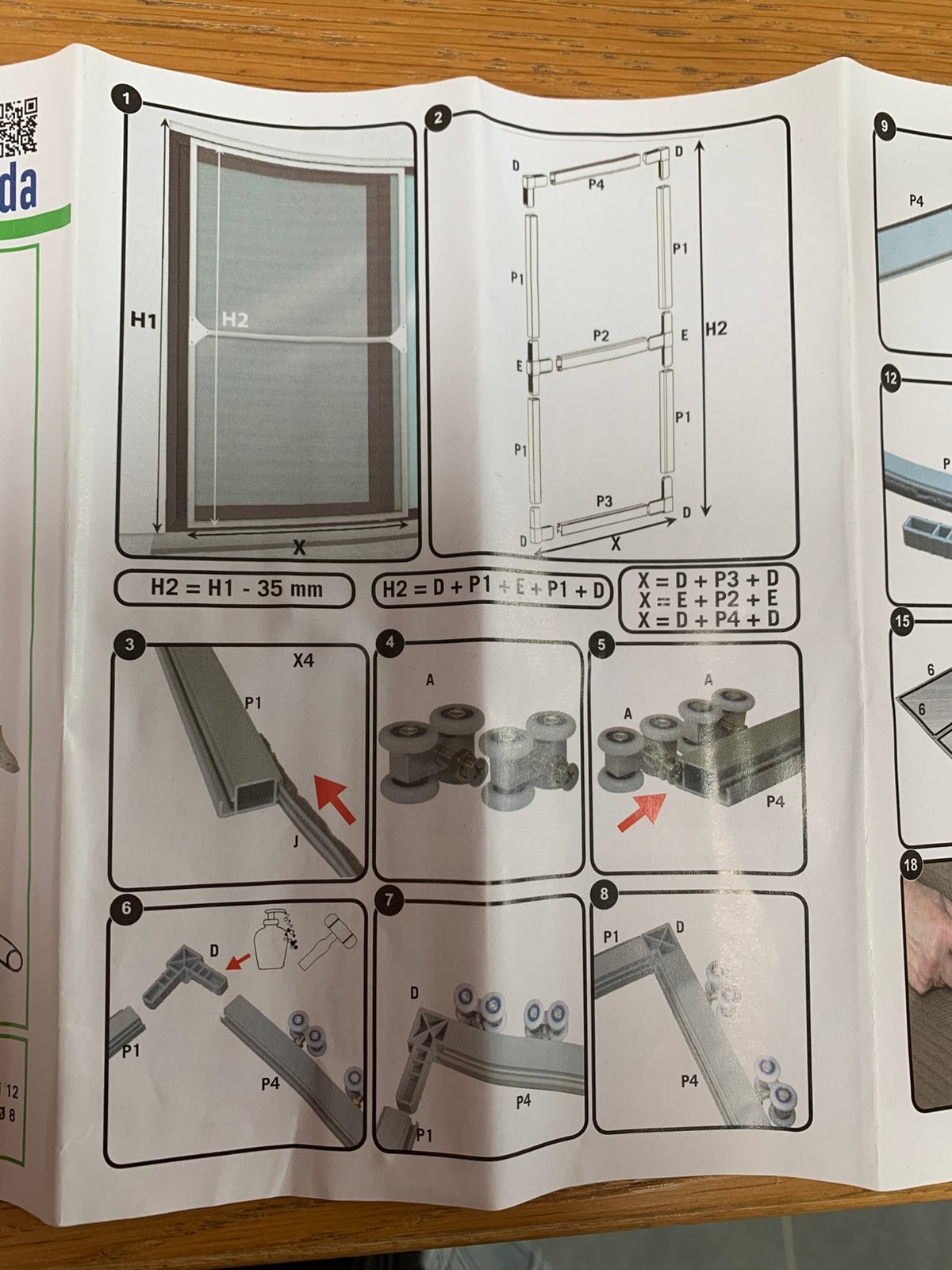 Moustiquaire pour porte, Bricolage & Construction, Enlèvement, Comme neuf, Porte moustiquaire