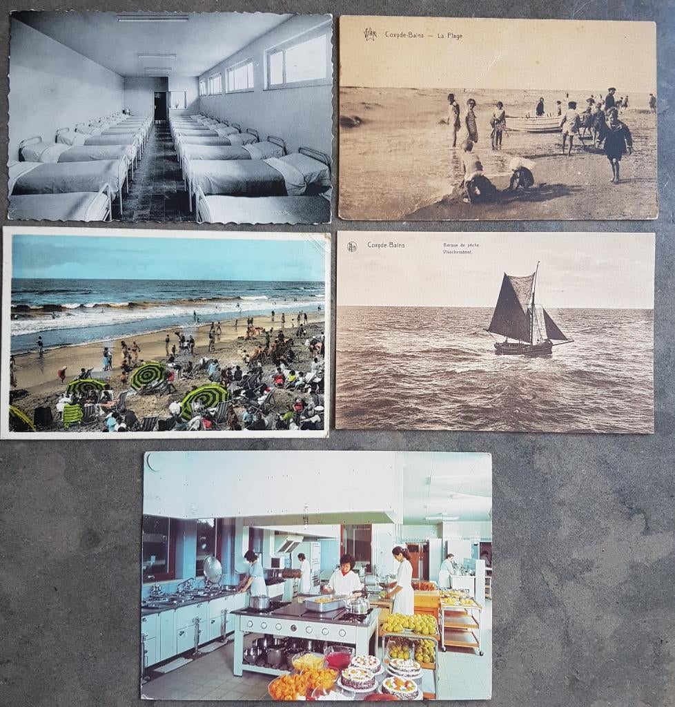 Koksijde Coxyde ( 0,50 euro / postkaart ), Enlèvement ou Envoi, 1940 à 1960, Affranchie, Flandre Occidentale