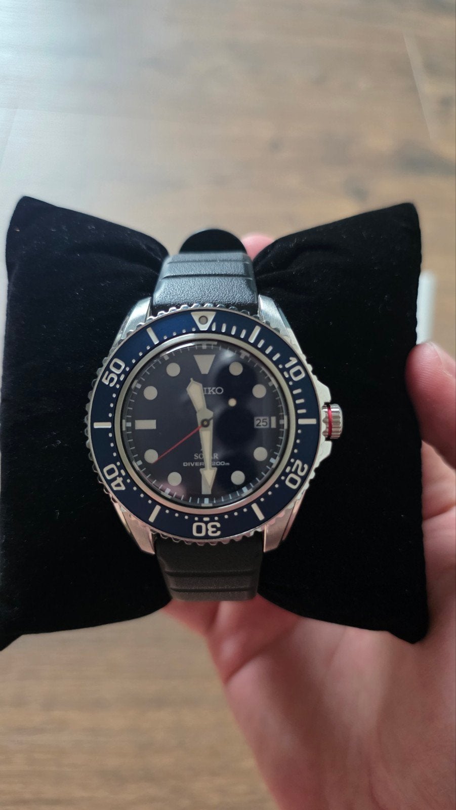 Seiko diver solar + toebehoren, Bijoux, Sacs & Beauté, Montres | Hommes, Montre-bracelet, Seiko, Enlèvement ou Envoi, Synthétique