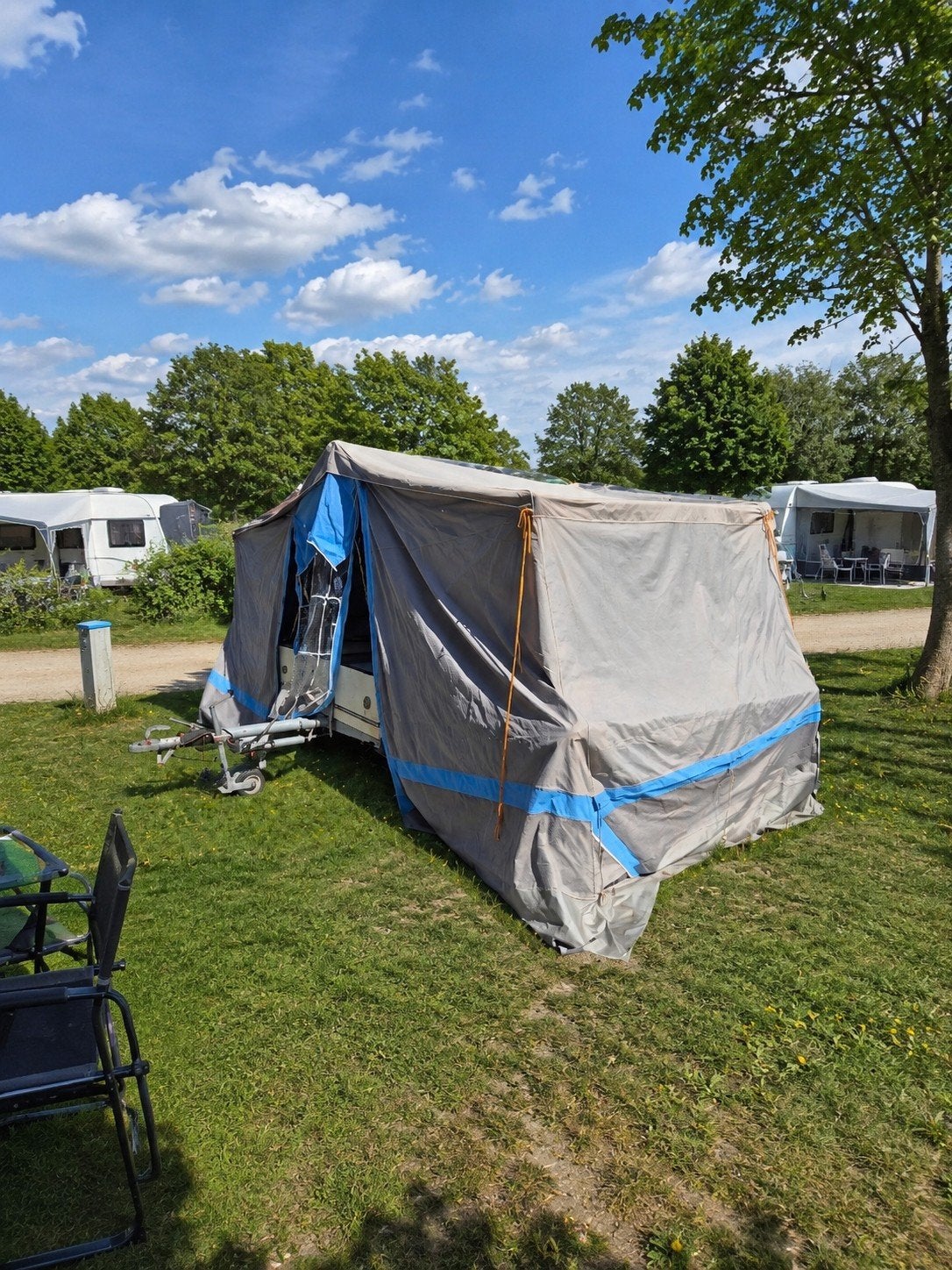 Vouwwagen, Caravanes & Camping, Caravanes pliantes, Alpenkreuzer, Présent, Jusqu'à 6, Gris clair
