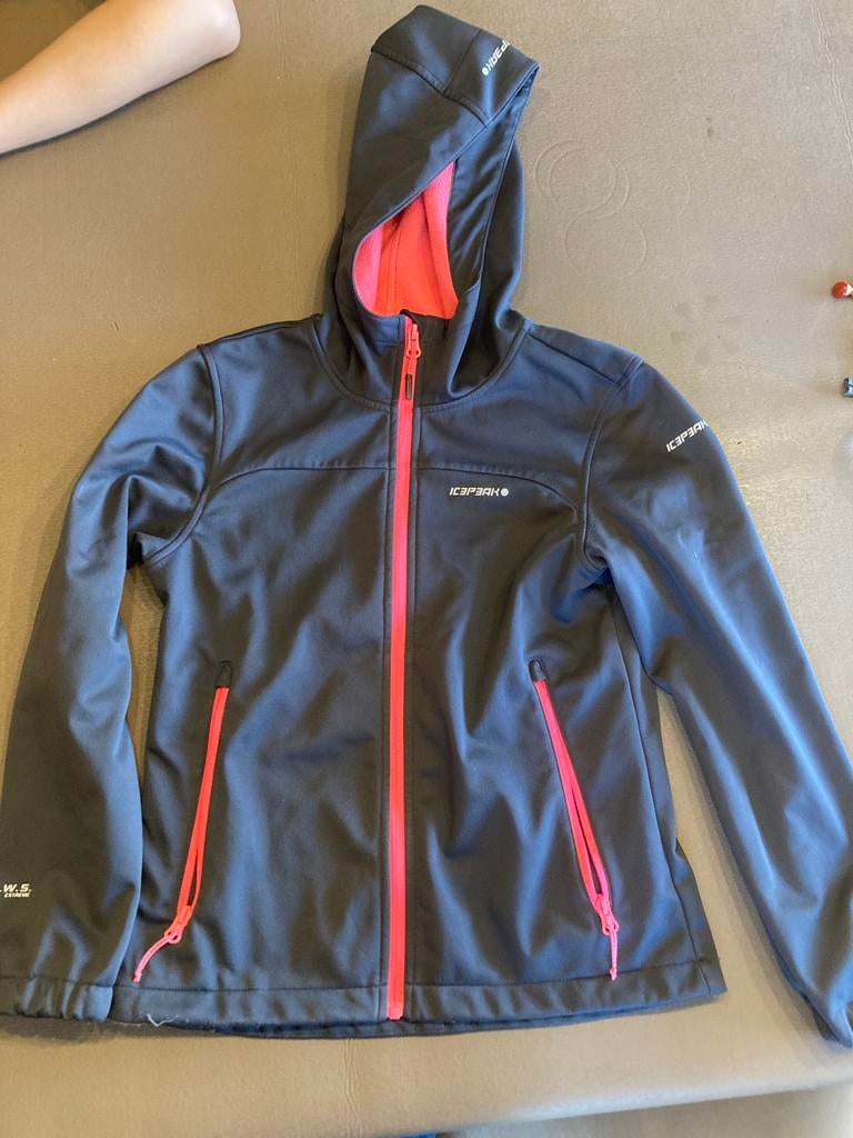 Veste icepeak 152 noir rose, Enlèvement, Comme neuf