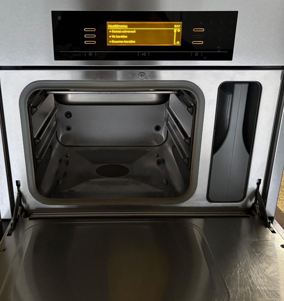 MIELE drukloze stoomoven  rvs cleansteel vrijstaand & inbouw, Oven, Inbouw, 45 tot 60 cm, Ophalen