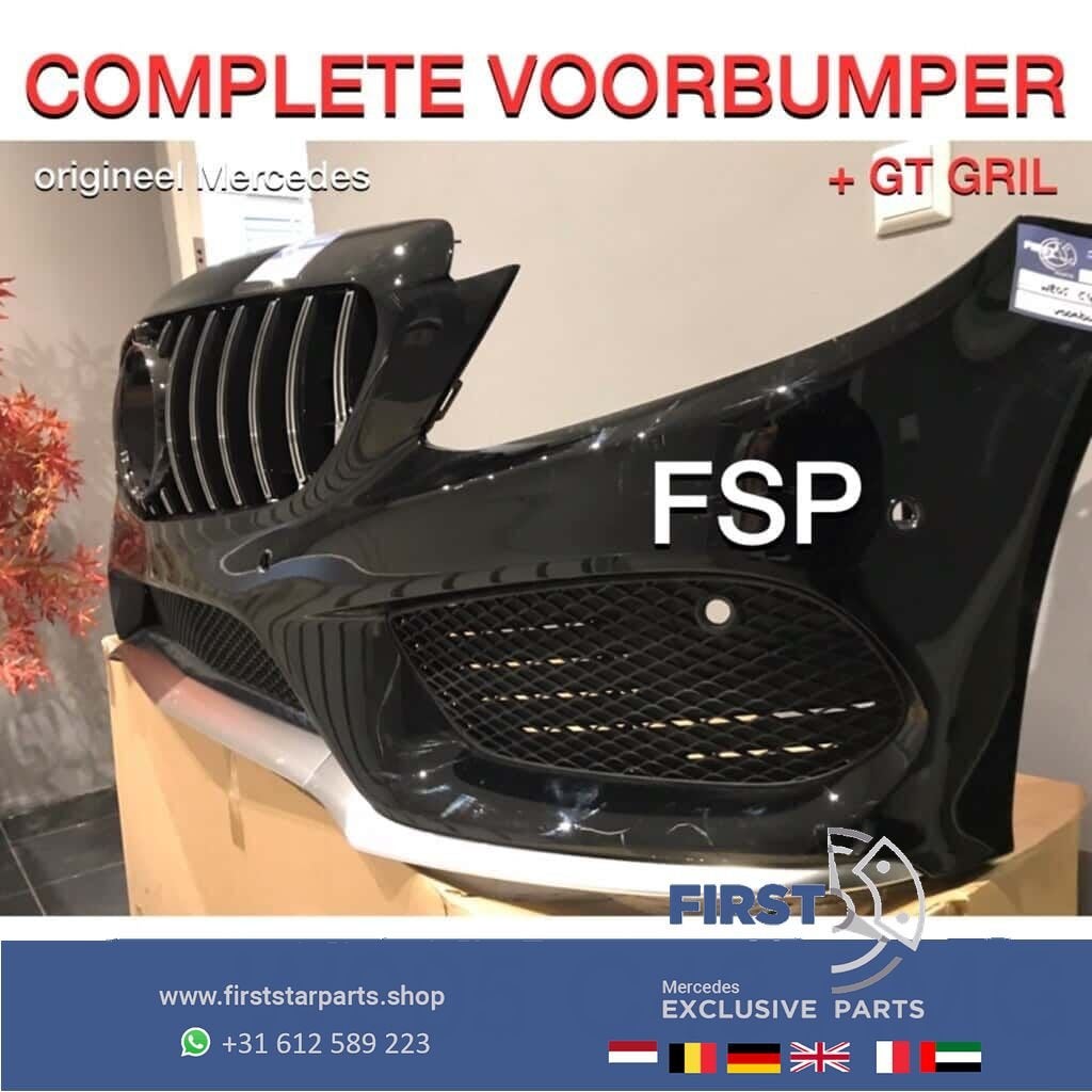 W205 C205 S205 C43 AMG VOORBUMPER COMPLEET+ GT GRIL Mercedes, Utilisé, -, Avant, -