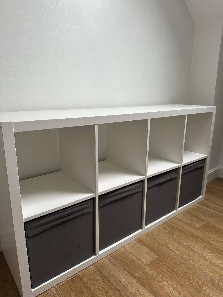 Kallax de 8 blanc Ikea, Enlèvement, Utilisé