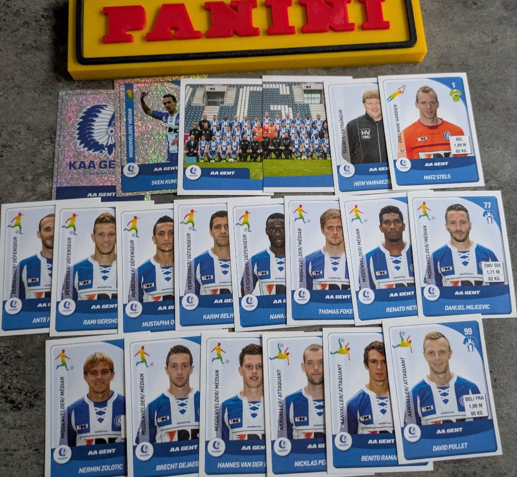 Panini FOOTBALL 2015 20 AUTOCOLLANTS AA GENT FOOTBALL, Envoi, Neuf