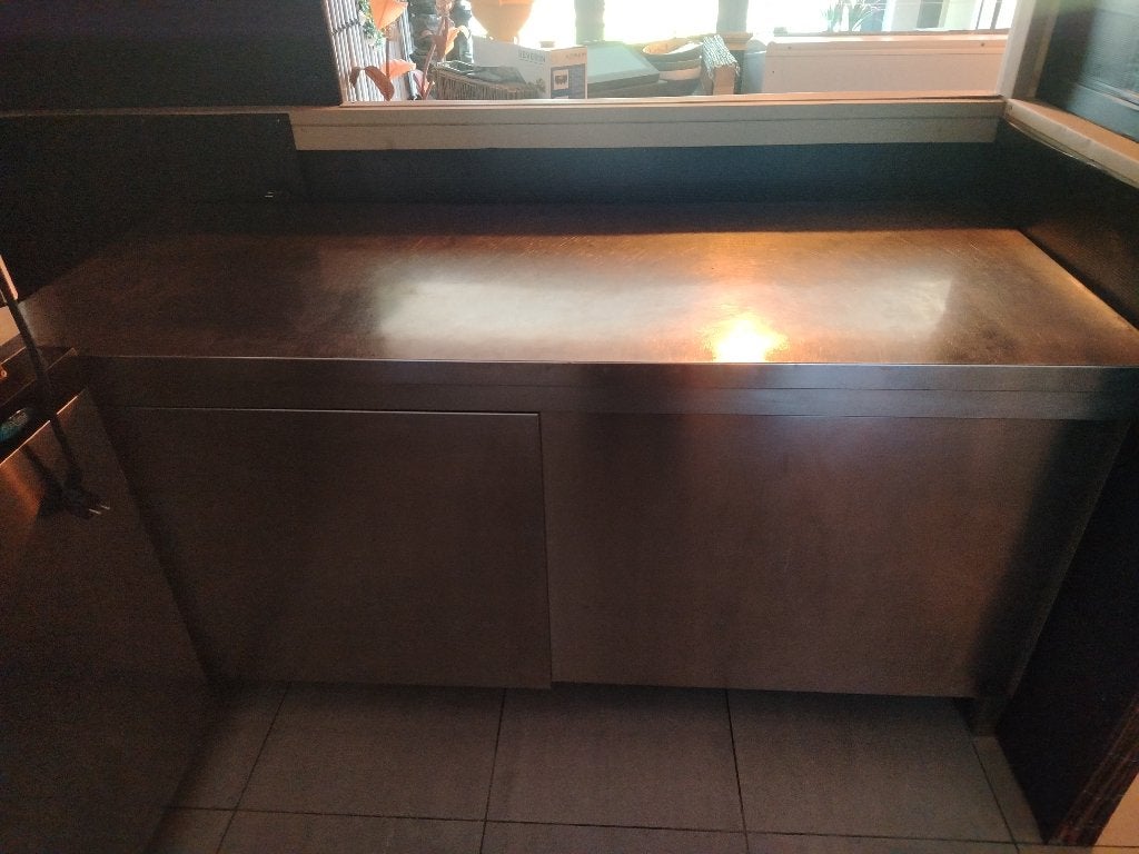 Rvs werktafel 170x70, Ophalen
