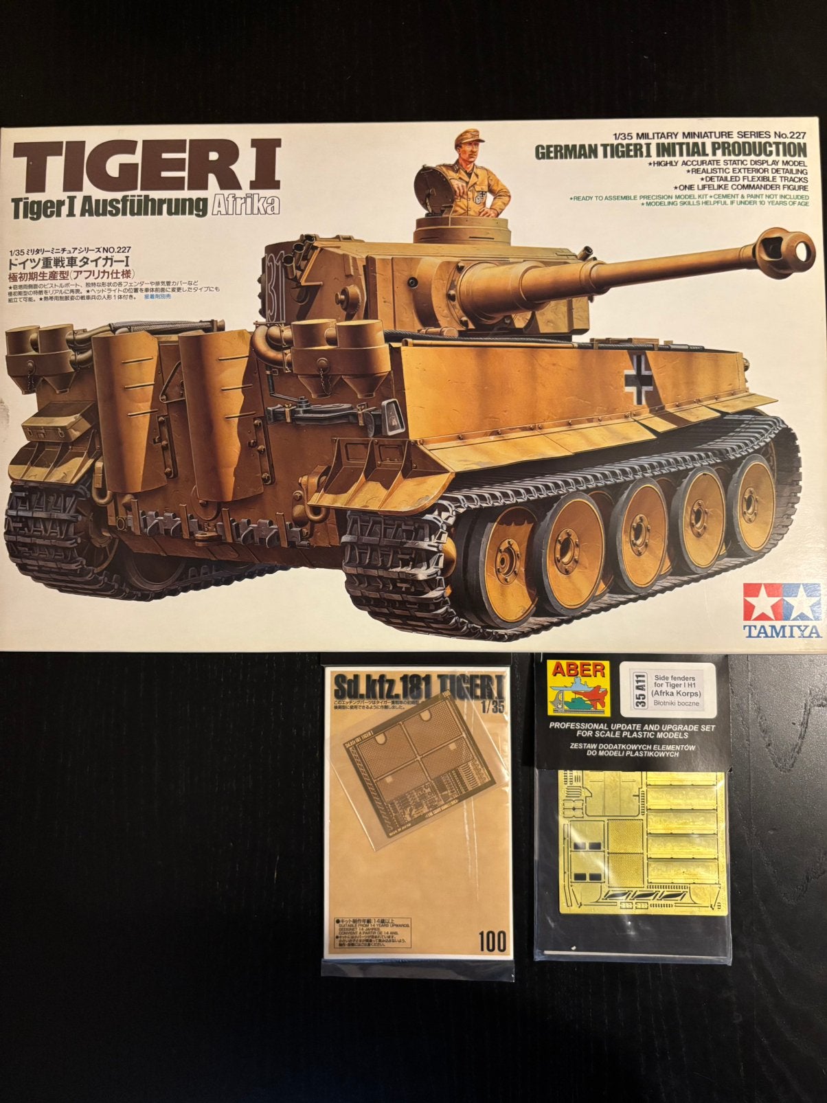 Tamiya 1/35 Tiger I Ausf. Afrika + PE extra’s, Hobby & Loisirs créatifs, Neuf, Tank, Enlèvement ou Envoi, 1:32 à 1:50