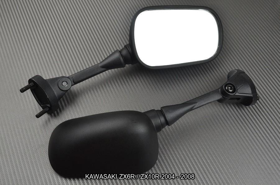 Set spiegels voor KAWASAKI ZX6R / ZX10R 2004 - 2008, Motoren, Accessoires | Overige, Ophalen of Verzenden, Nieuw