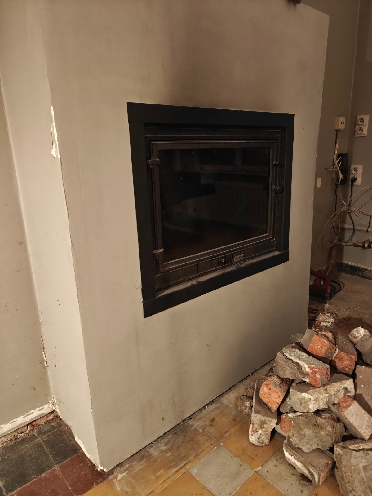 Invicta Foyer 700 Primo inbouwhaard/insert + toebehoren, Huis en Inrichting, Haarden, Ophalen, Inbouwhaard