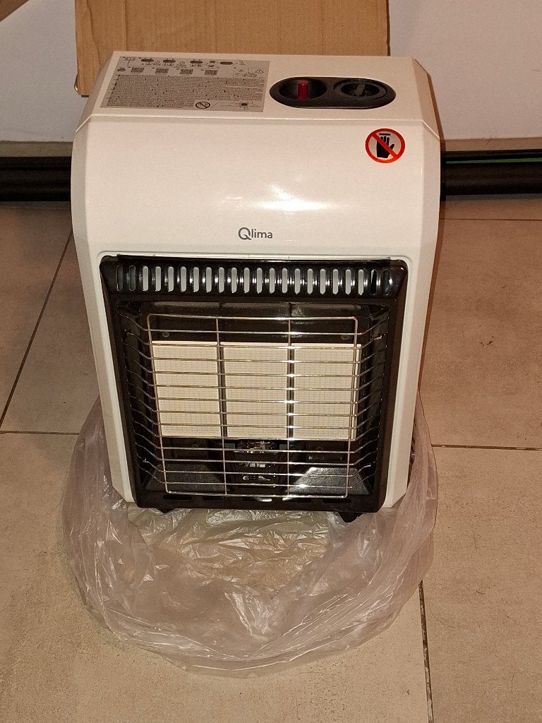 Chauffage gaz mobile Qlima GH 741 RM + Kit Détendeur, Bricolage & Construction, 800 watts ou plus, Moins de 60 cm, Comme neuf