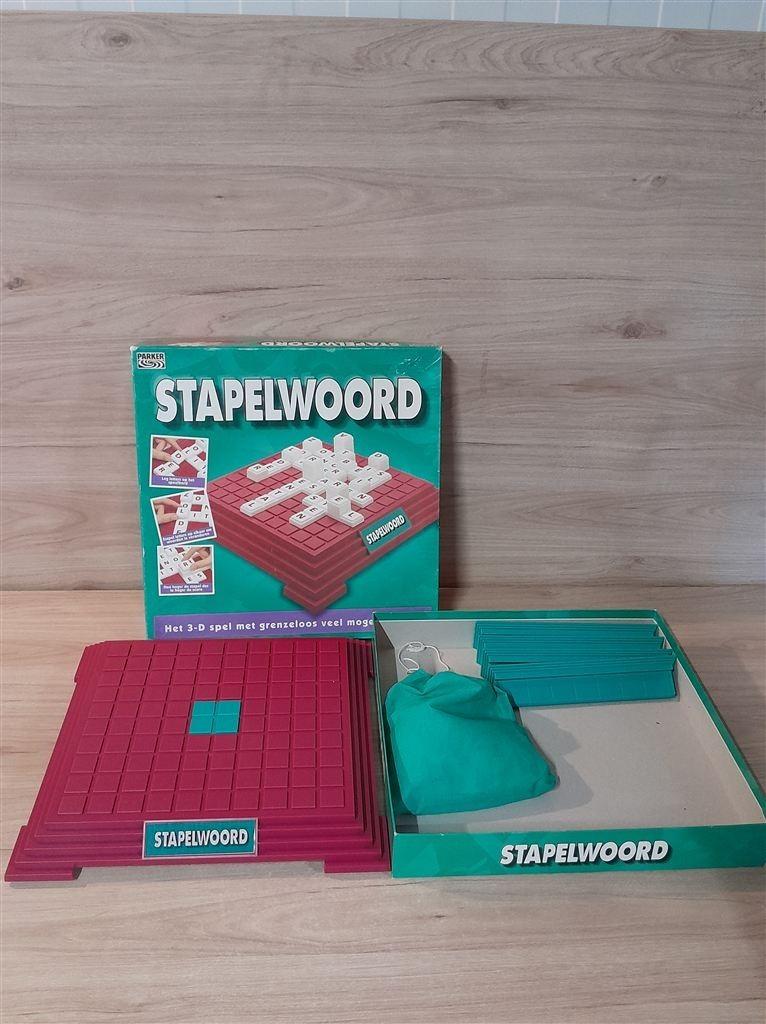 Stapelwoord - 3d woordspel - vierkante groene doos - s5385, Verzenden, Zo goed als nieuw