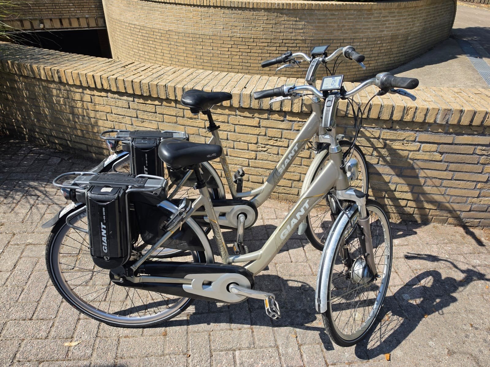 set nieuw model Giants dubbele accu  36 Voltt, Fietsen en Brommers, Elektrische fietsen, Ophalen, Giant