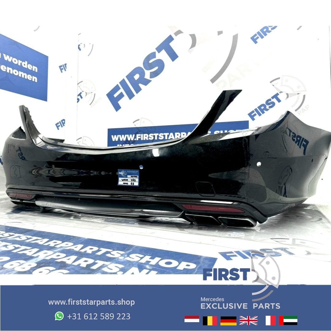 W222 S63 AMG ACHTERBUMPER 2013-2020 BUMPER S KLASSE COMPLEET, Arrière, Utilisé, -, -
