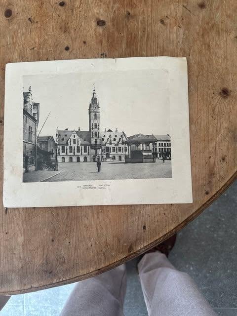 photo Termonde, Hôtel de ville, hôtel de ville, 19144, Enlèvement ou Envoi, Avant 1940, Photo, Utilisé