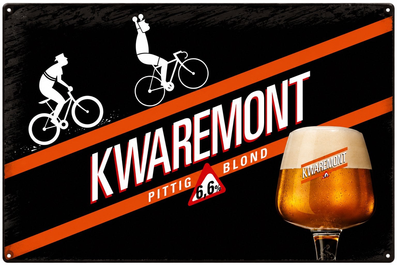 Panneau en métal bière Kwaremont - Mancave vintage rétro, Enlèvement ou Envoi, Neuf, Panneau, Plaque ou Plaquette publicitaire