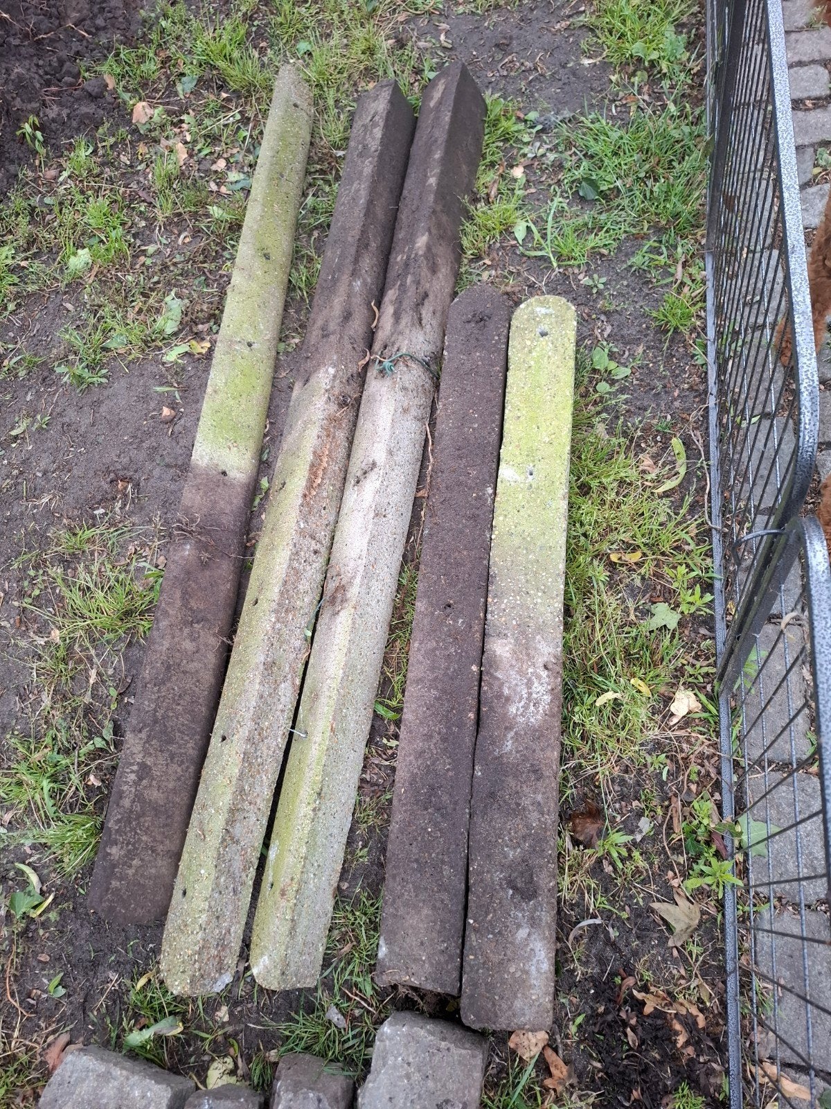 GRATIS betonpalen, Ophalen