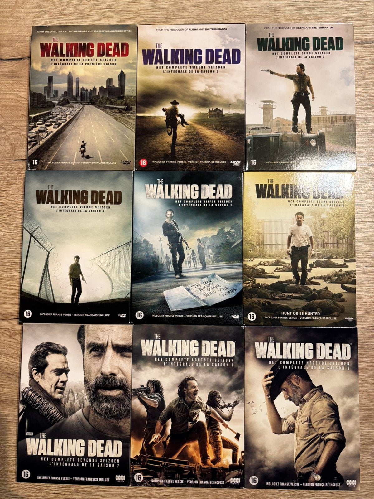 DVD: The Walking Dead - seizoen 1 tot en met 9, CD & DVD, Enlèvement ou Envoi, Comme neuf, Horreur