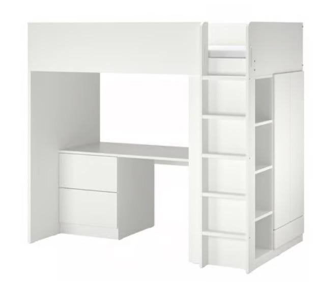 Hoogslaper met bureau, Ophalen, Zo goed als nieuw, Hoogslaper