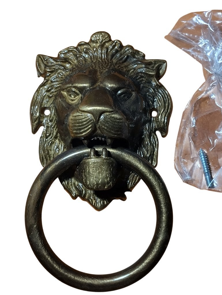 Heurtoir de porte tête de lion (neuf), Enlèvement, Neuf