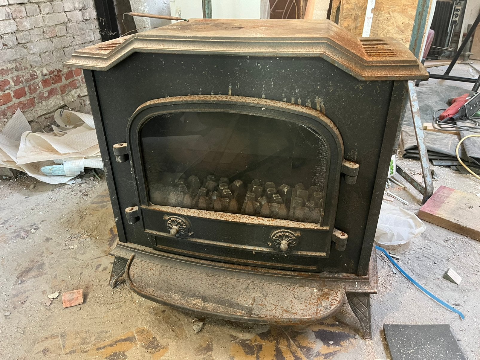 Gaskachel, Doe-het-zelf en Bouw, Ophalen, Gebruikt, Kachel