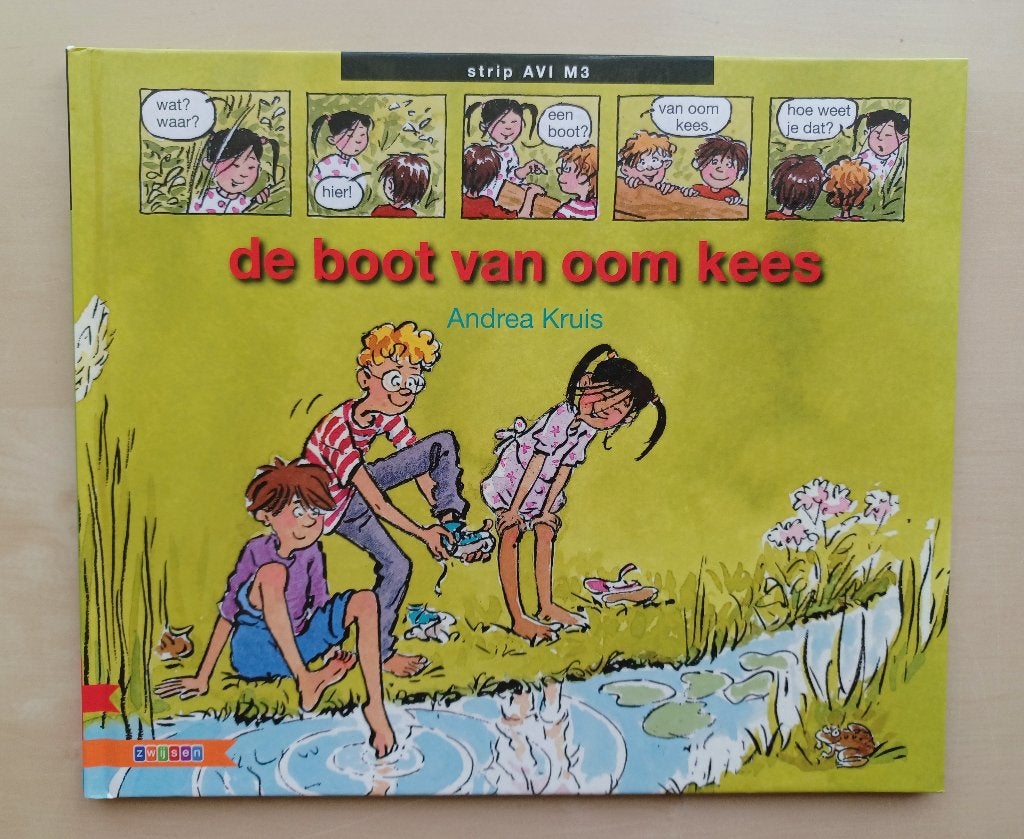 AVI M3 - De Boot van Oom Kees - Leesstrip, Ophalen of Verzenden, Zo goed als nieuw, Andrea Kruis, Fictie algemeen