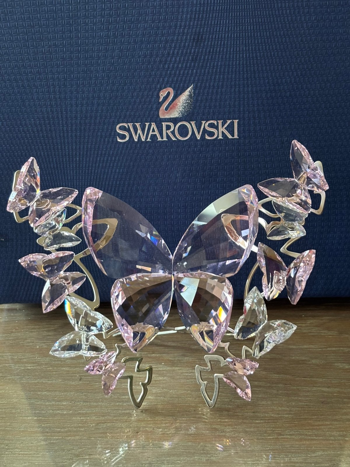 Swarovski vlinder Rosaline groot, Verzamelen, Ophalen of Verzenden, Zo goed als nieuw