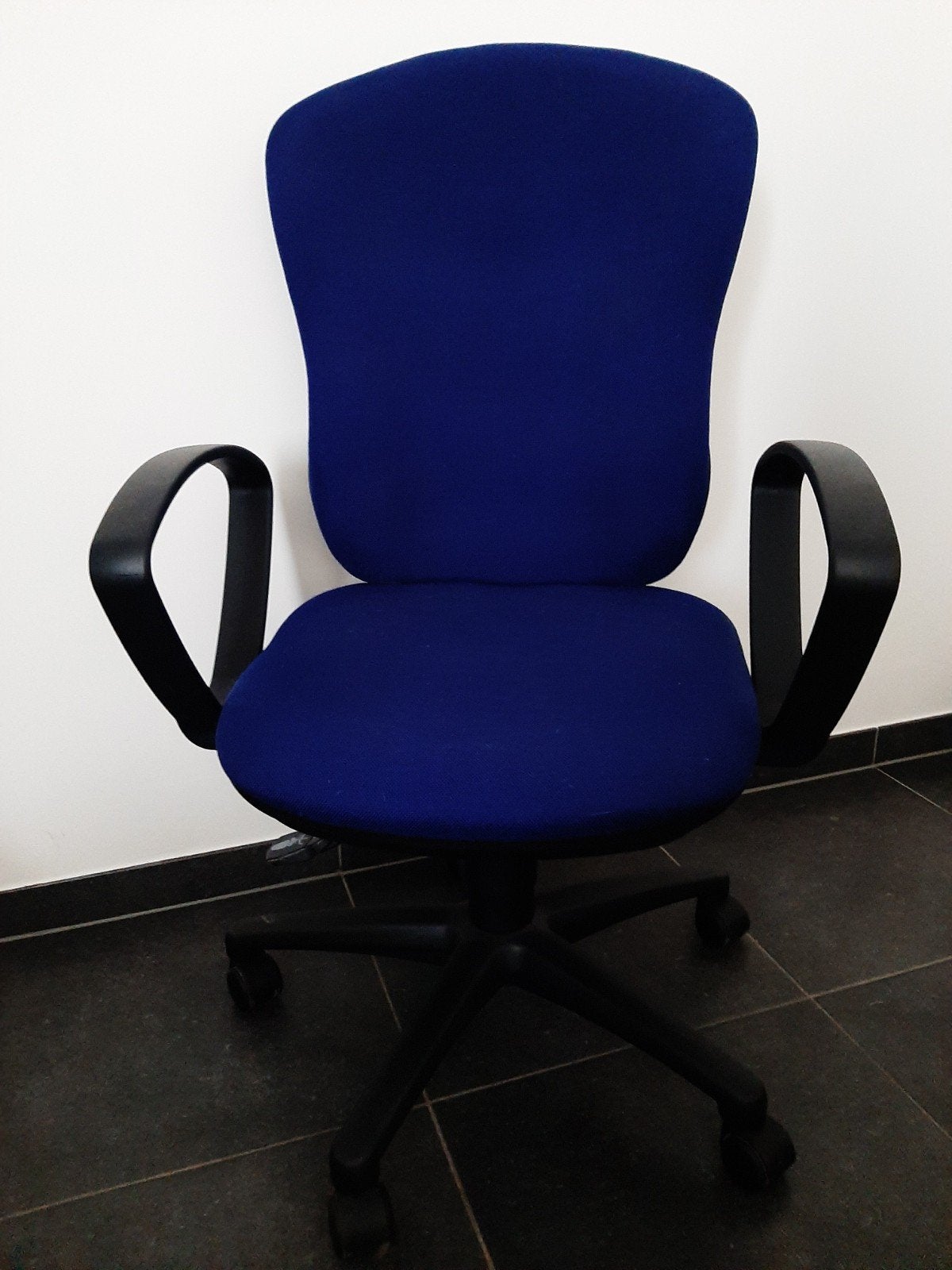 chaise de bureau ergonomique, Ophalen, Blauw, Zo goed als nieuw, Bureaustoel