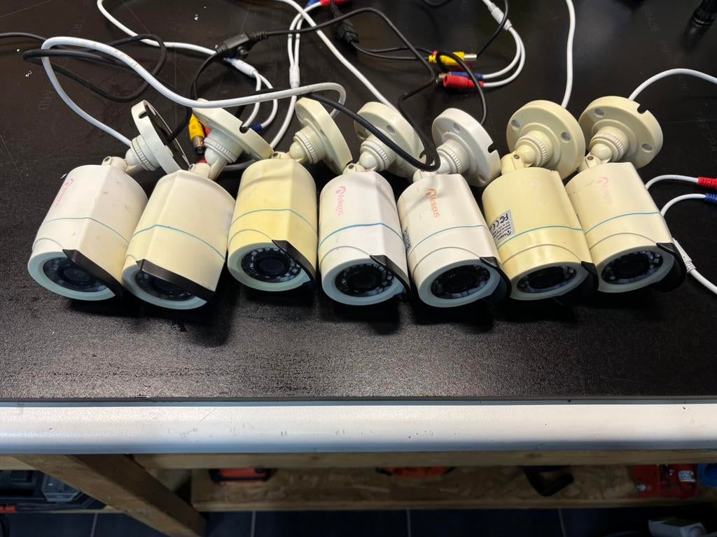 Ensemble de 7 camera avec disque dur, Enlèvement ou Envoi, Utilisé, Caméra extérieure