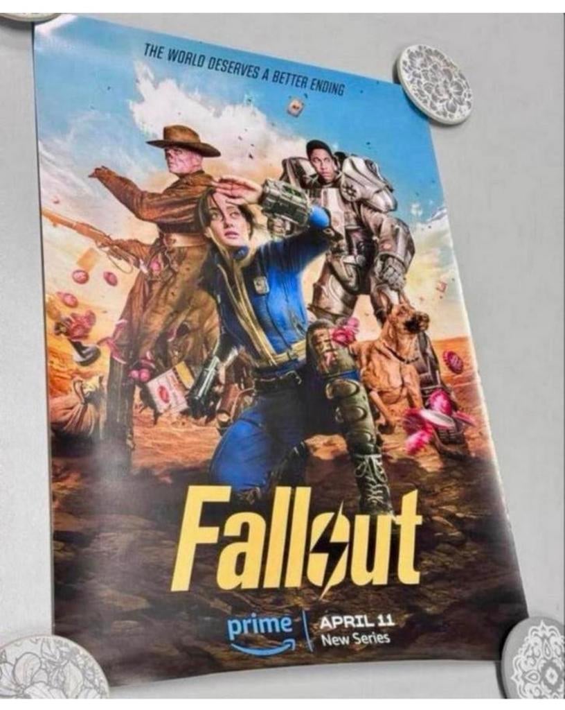 Nieuw Fallout poster - Prime video tv serie amazon 59x42cm, Ophalen of Verzenden, Nieuw, Film, Poster