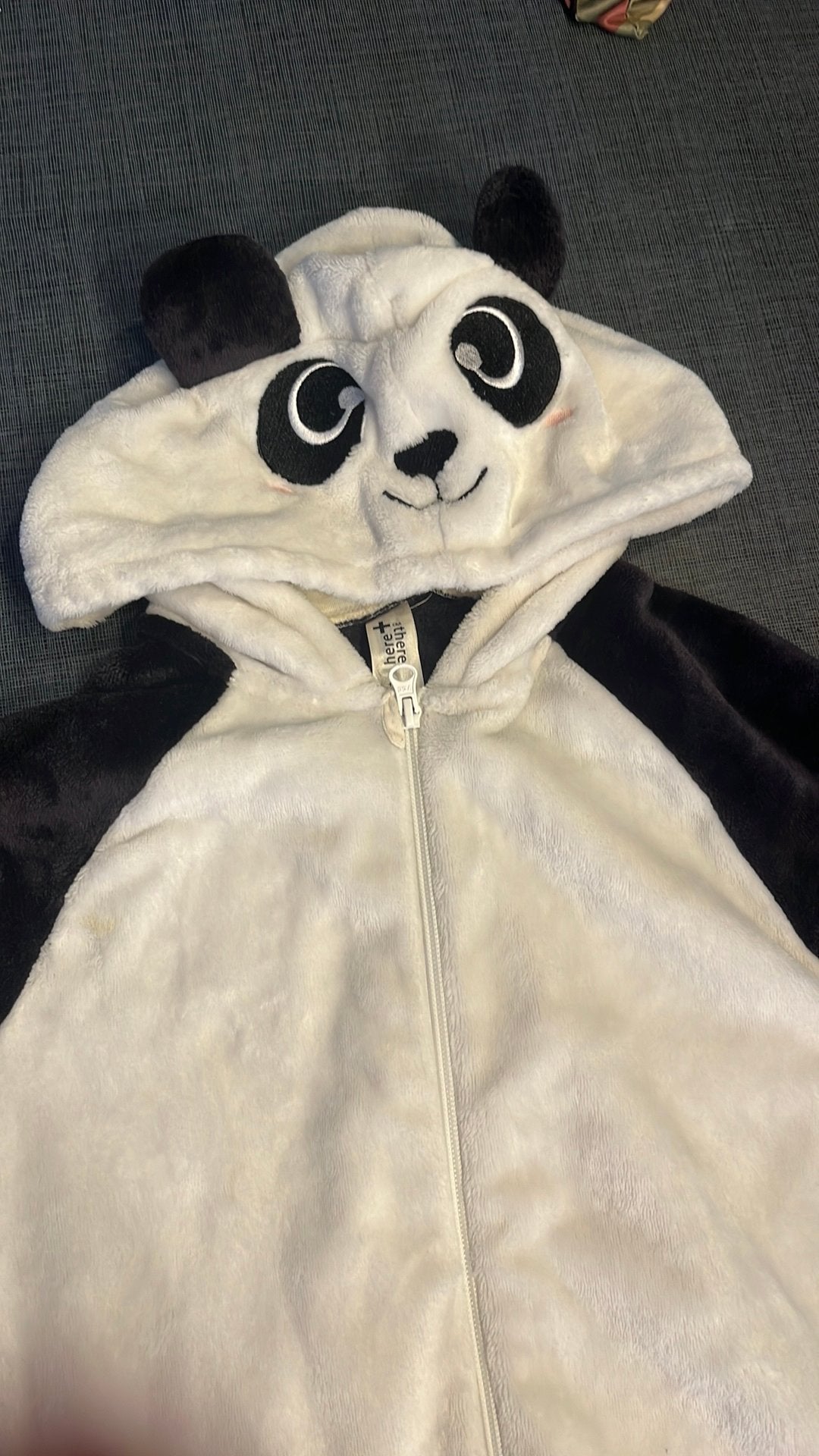 Onesie panda in wit en zwart M152, Kinderen en Baby's, Ophalen, Zo goed als nieuw, Jongen of Meisje, Nacht- of Onderkleding