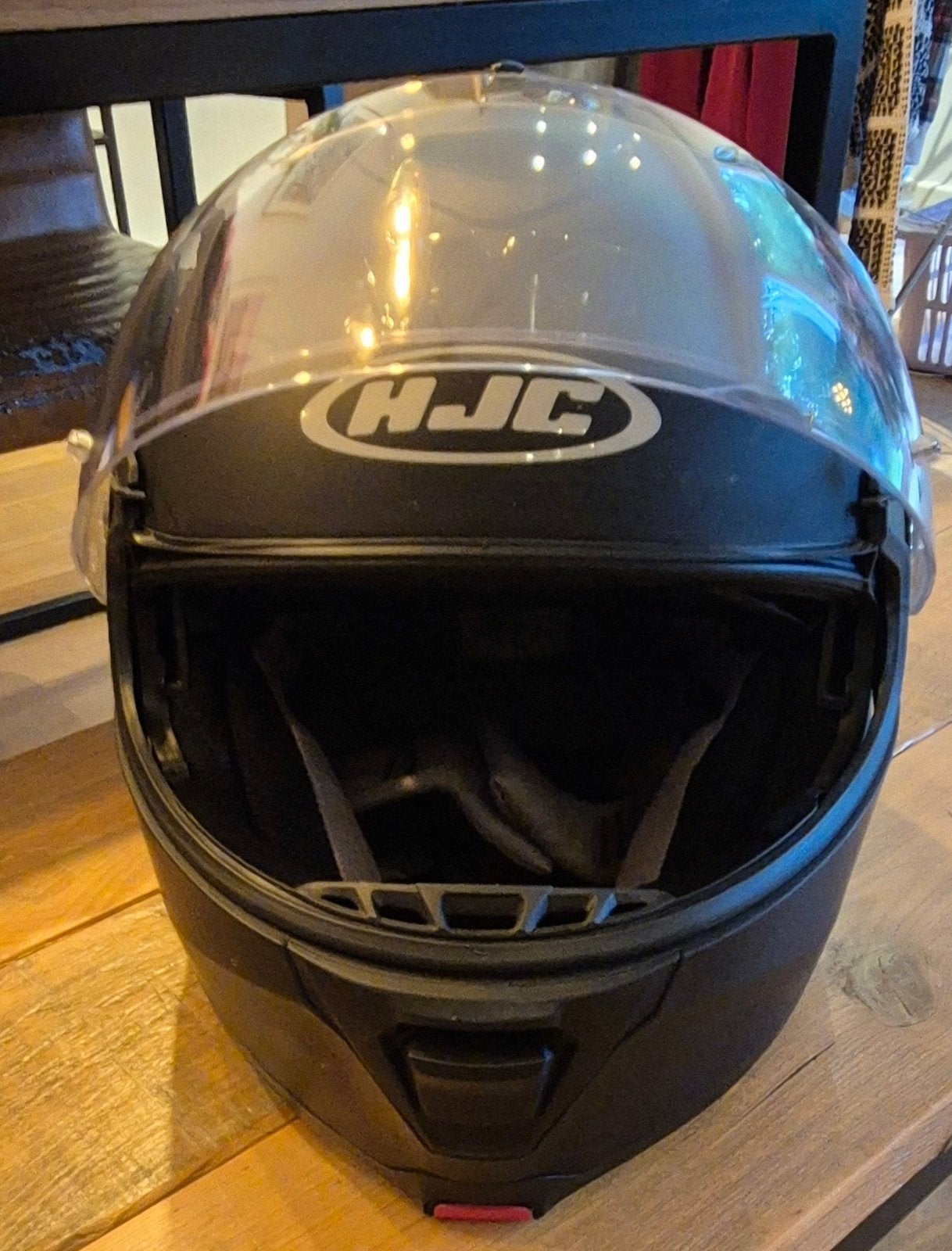 zwarte systeem motorhelm, Seconde main, HJC, Enlèvement, Casque système