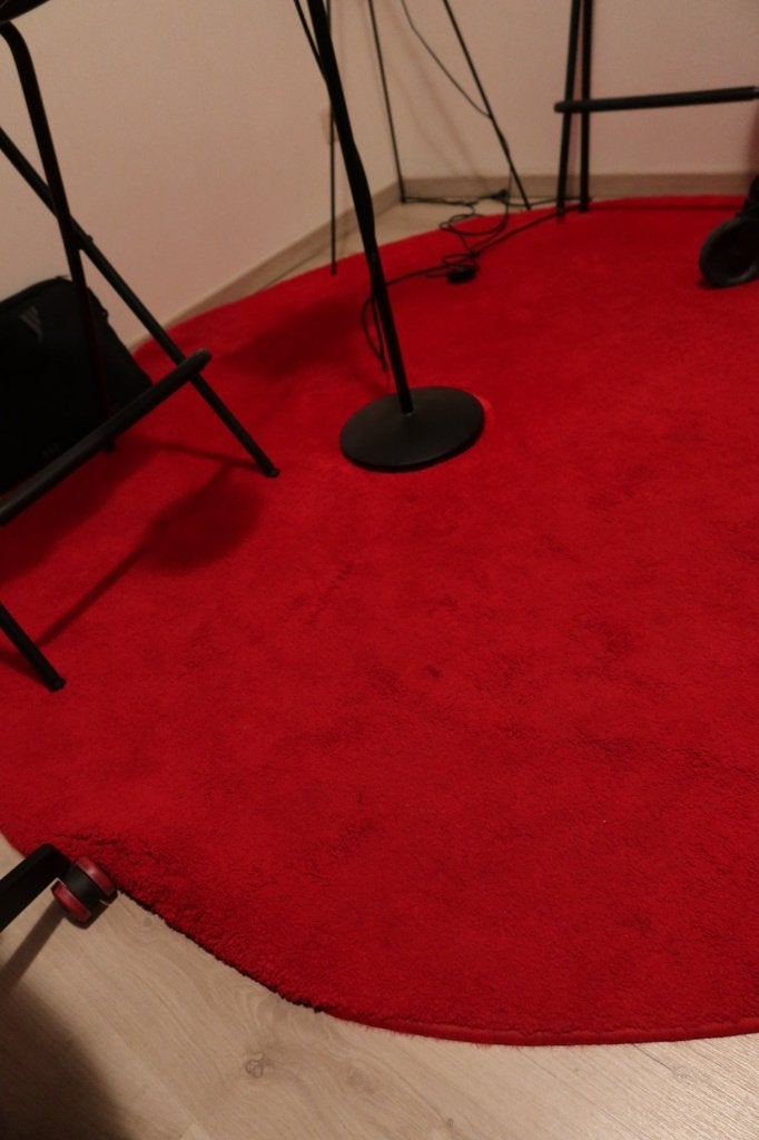Rode ronde tapijt, Rouge, 200 cm ou plus, 200 cm ou plus, Enlèvement