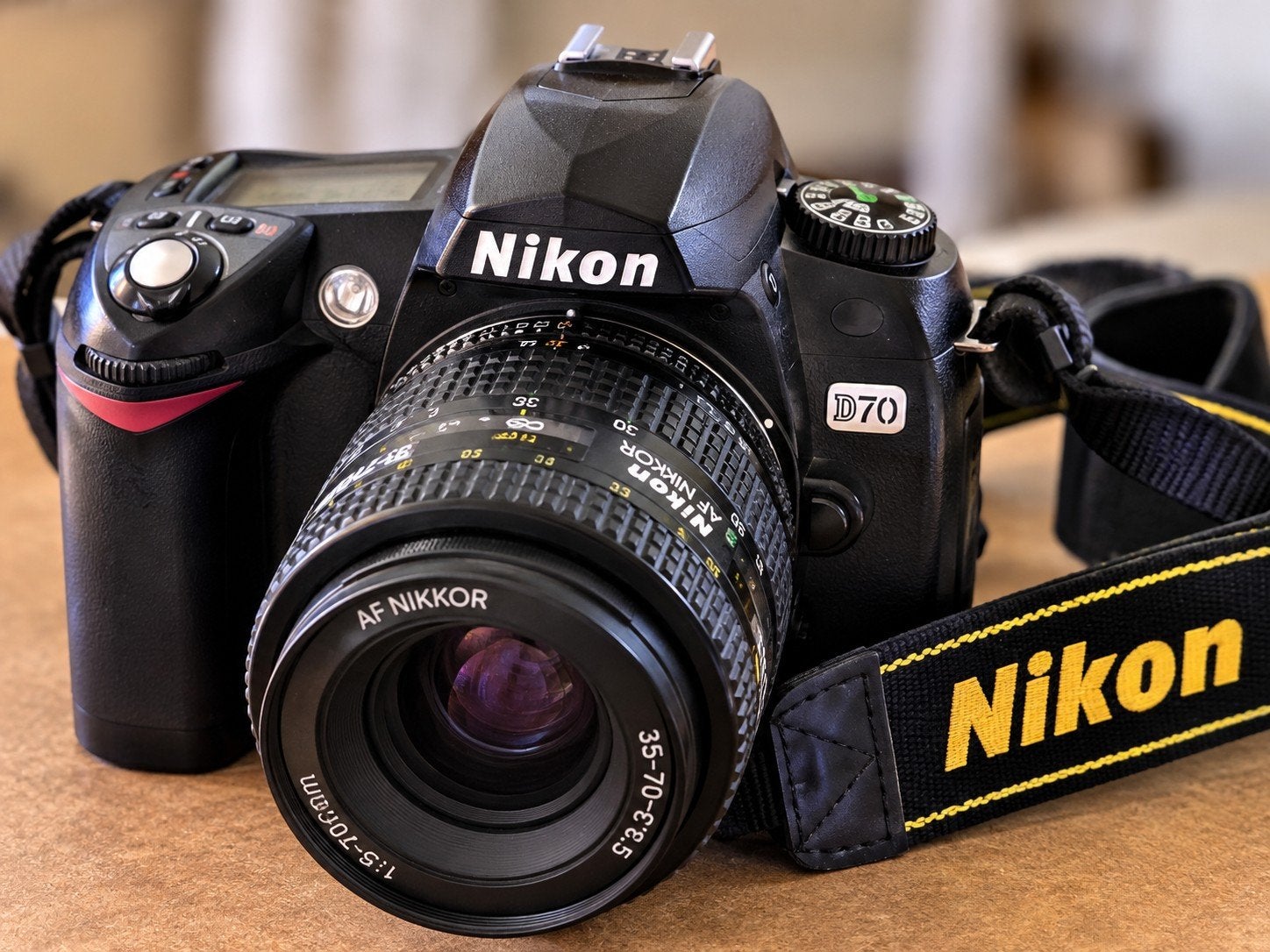 Nikon D70, Audio, Tv en Foto, Ophalen of Verzenden, Draagriem, Nikon