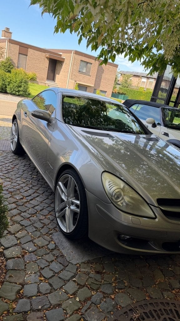 Mercedes SLK cabriolet, Auto's, Automaat, Zwart, Airbags, Cabriolet