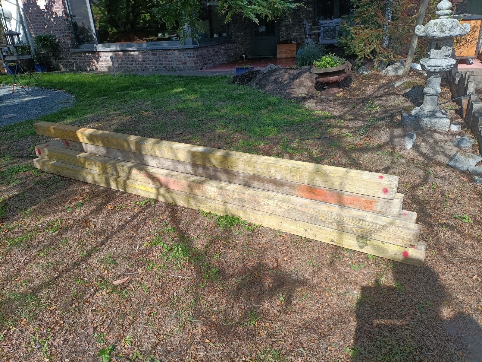 houten metsprofielen, Doe-het-zelf en Bouw, Ophalen, Gebruikt