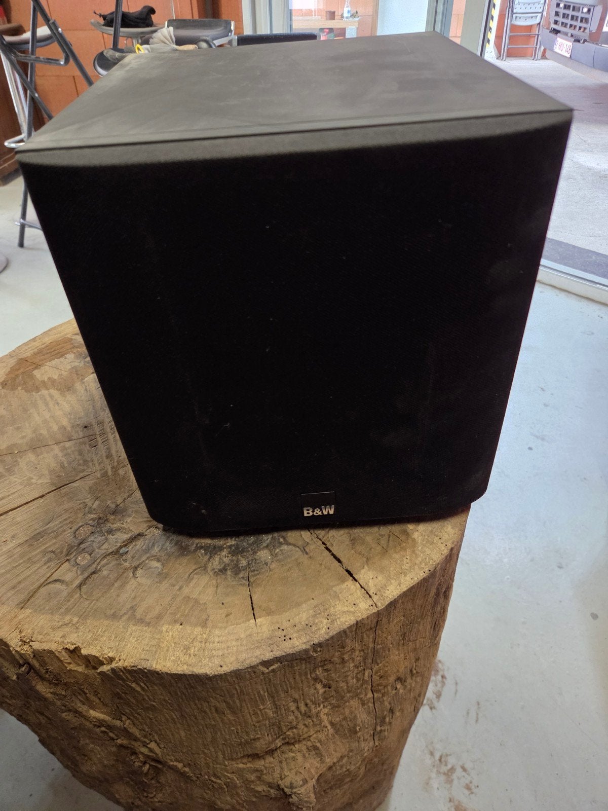 bowers en wilkins subwoofer zwart asw608, Enlèvement, Utilisé, Subwoofer, Bowers & Wilkins (B&W)