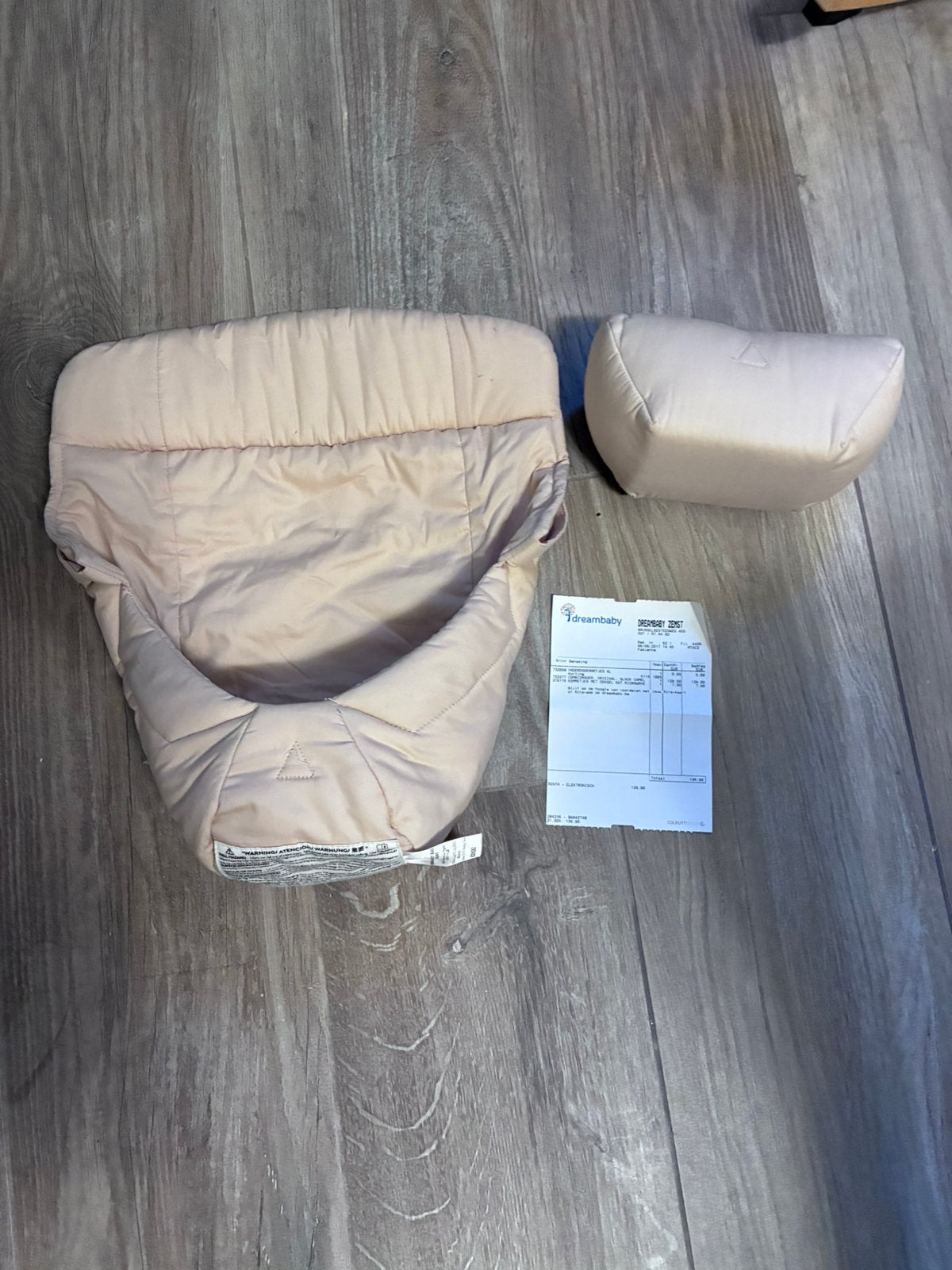 Verklein kussen ergobaby kleur camel, Kinderen en Baby's, Babydragers en Draagdoeken, Gebruikt, Buik, Ophalen