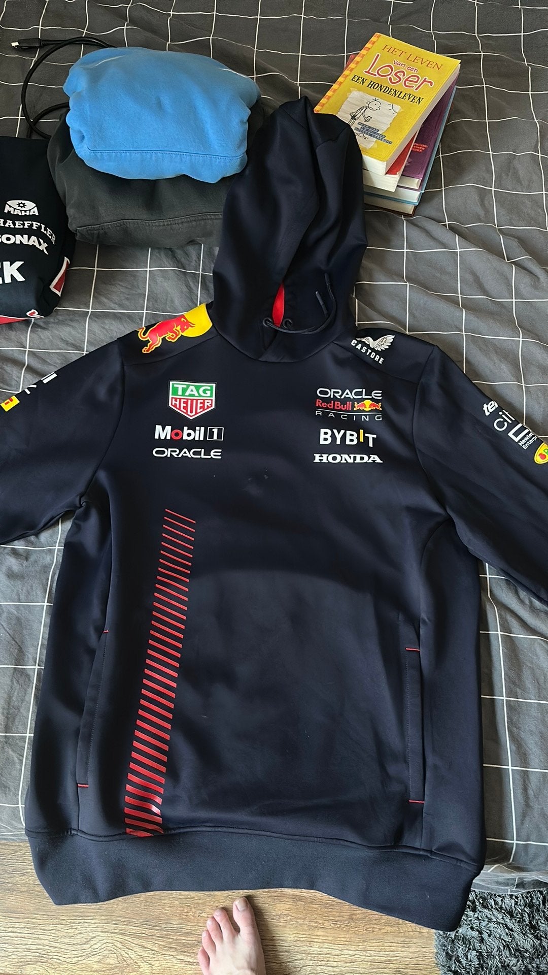 Redbull Racing hoodie, Ophalen, Zo goed als nieuw, Maat 48/50 (M)