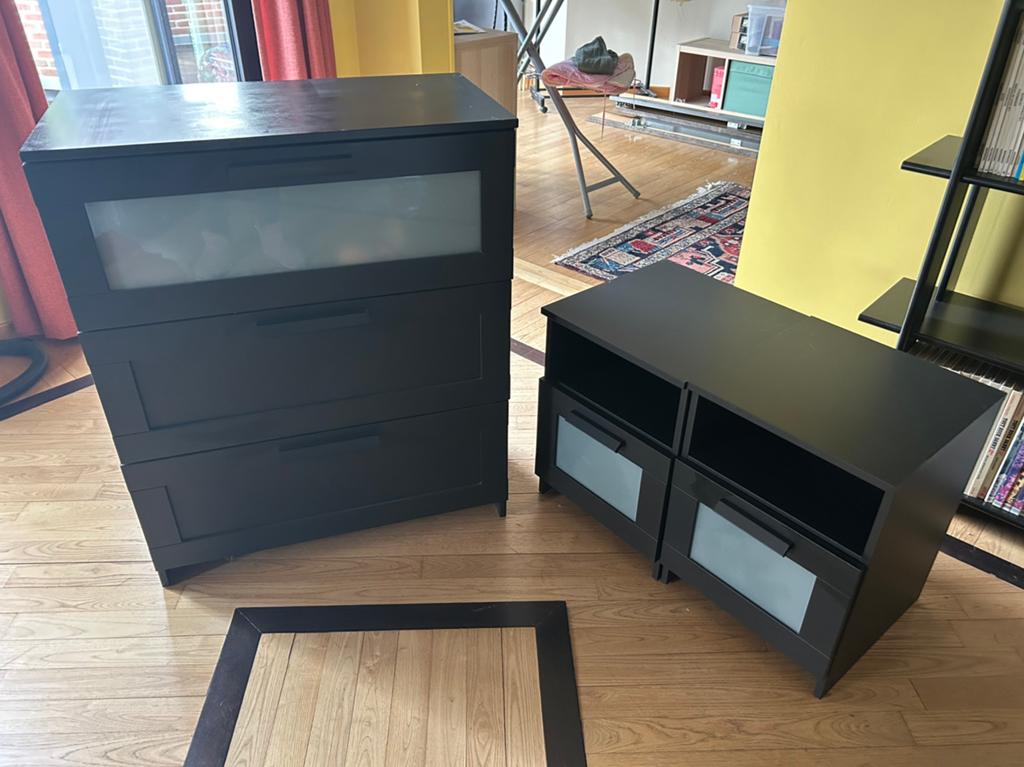 Ensemble commode et table de chevet, Maison & Meubles, Enlèvement, Comme neuf