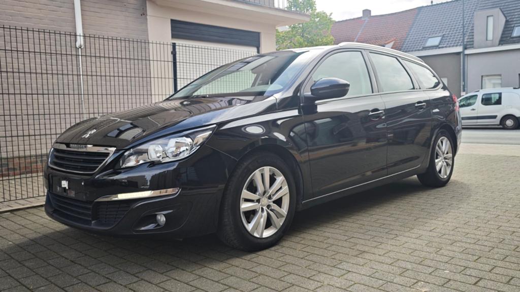 Peugeot 308 SW 1.6 HDI Veel Opties, Voorwielaandrijving, Euro 5, Stof, Zwart