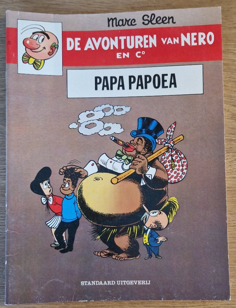 Nero - Papa Papoea -70-1e dr-1981 Strip, Eén stripboek, Ophalen of Verzenden, Zo goed als nieuw