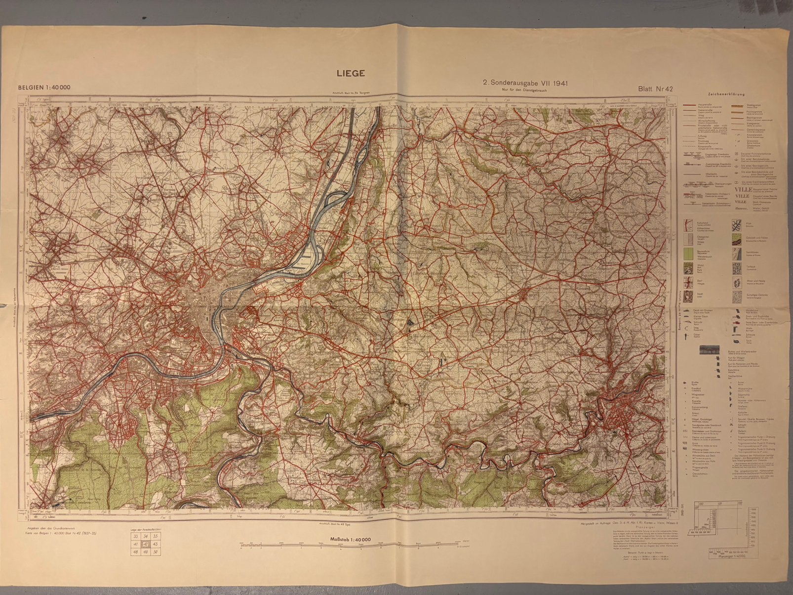 Allemand WW2 Liège, Enlèvement ou Envoi, Comme neuf