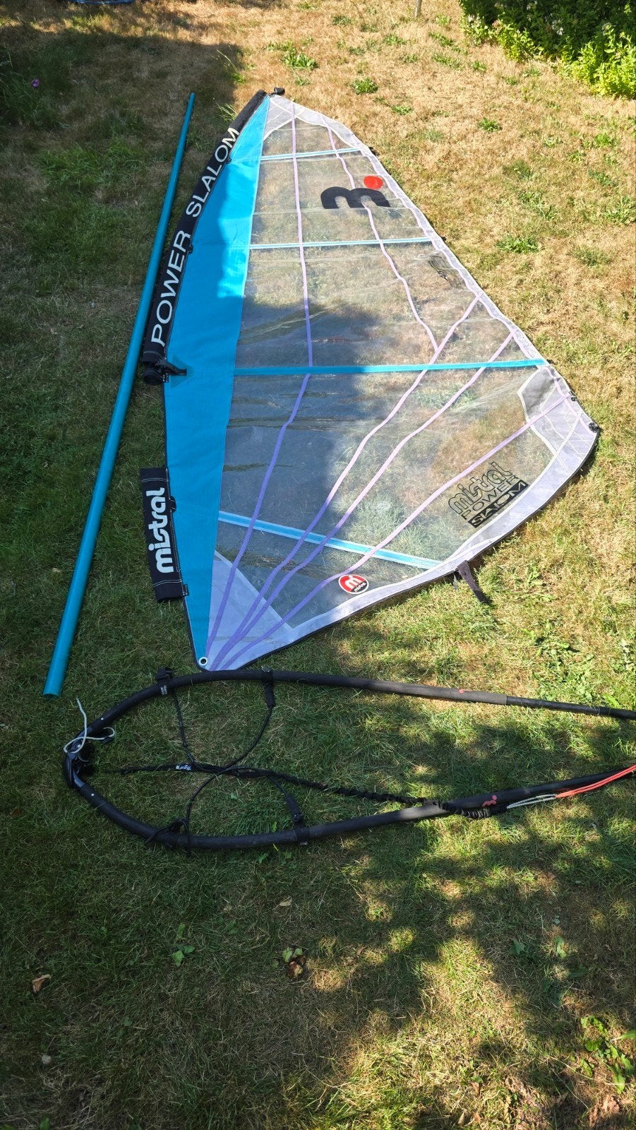 Mistral 6.2 slalom + toebehoren, Ophalen, Mistral, Mast, Met mast