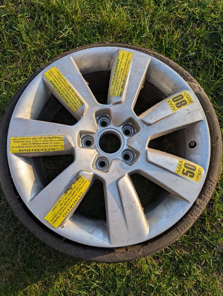 Alu reservewiel met ruimtebesparende band Audi A6 Allroad'10, Ophalen