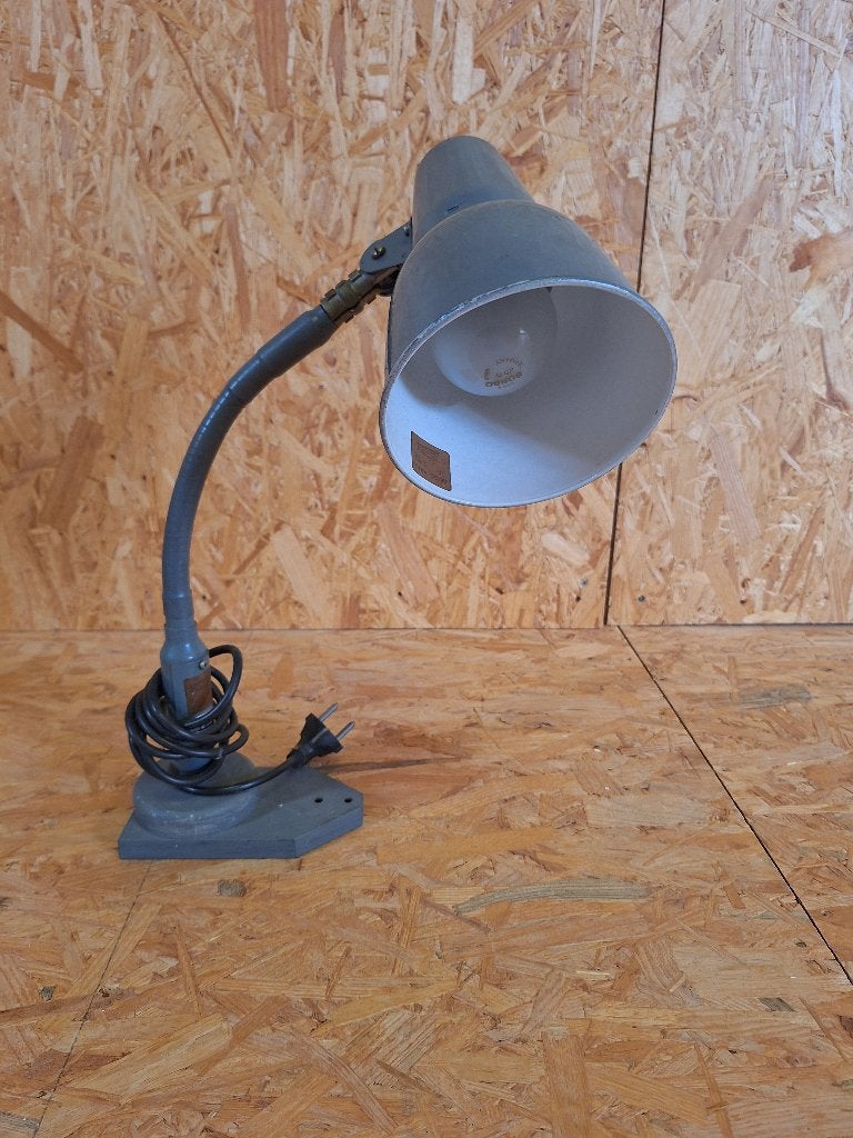 Vintage Bureaulamp / Tafellamp - Flexibele Nek, 30 tot 60 watt, Gebruikt, Overige typen, E27 (groot)