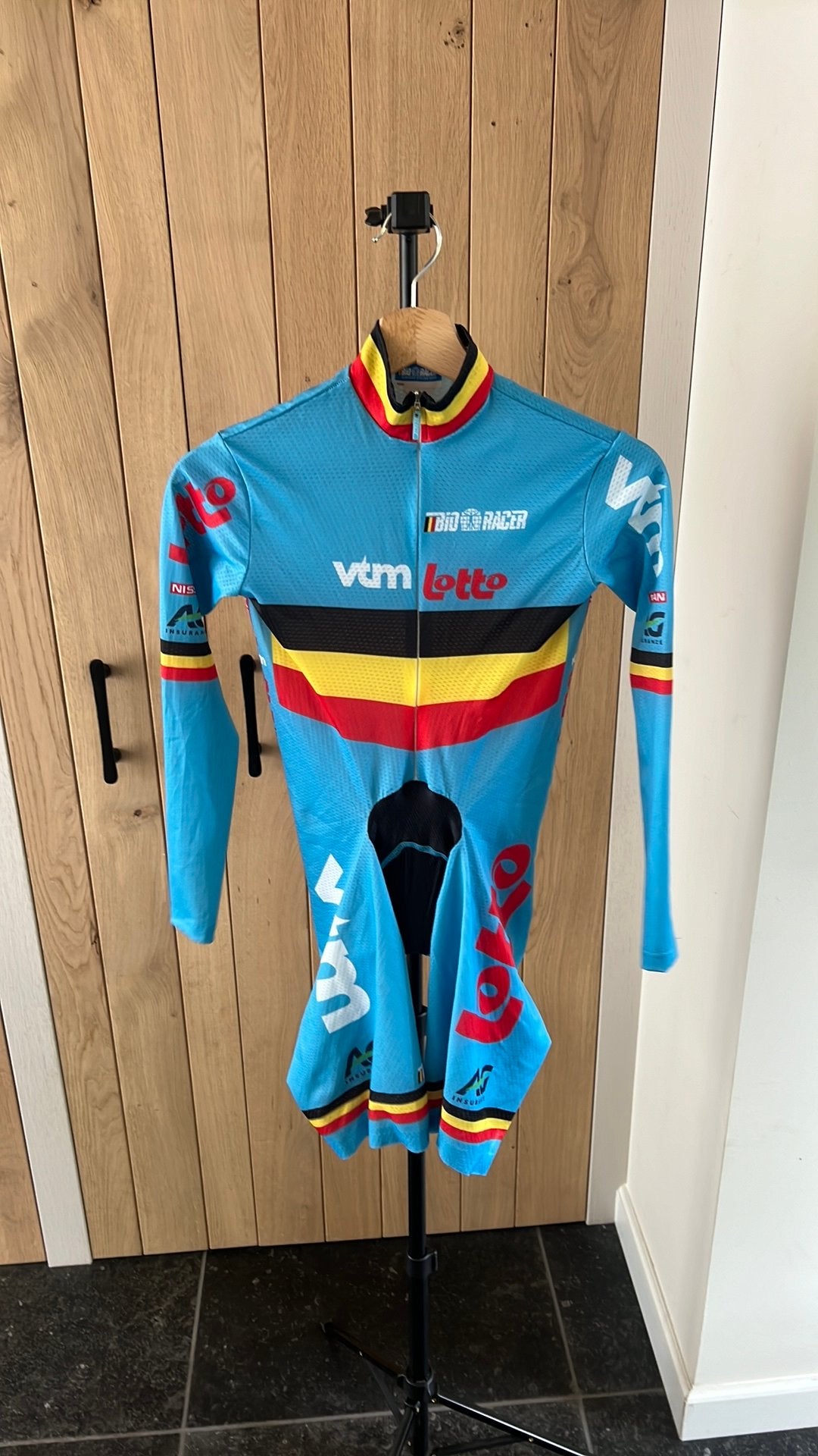 Combinaison de vitesse Bioracer de l'équipe cycliste belge S, Enlèvement ou Envoi, Comme neuf, S