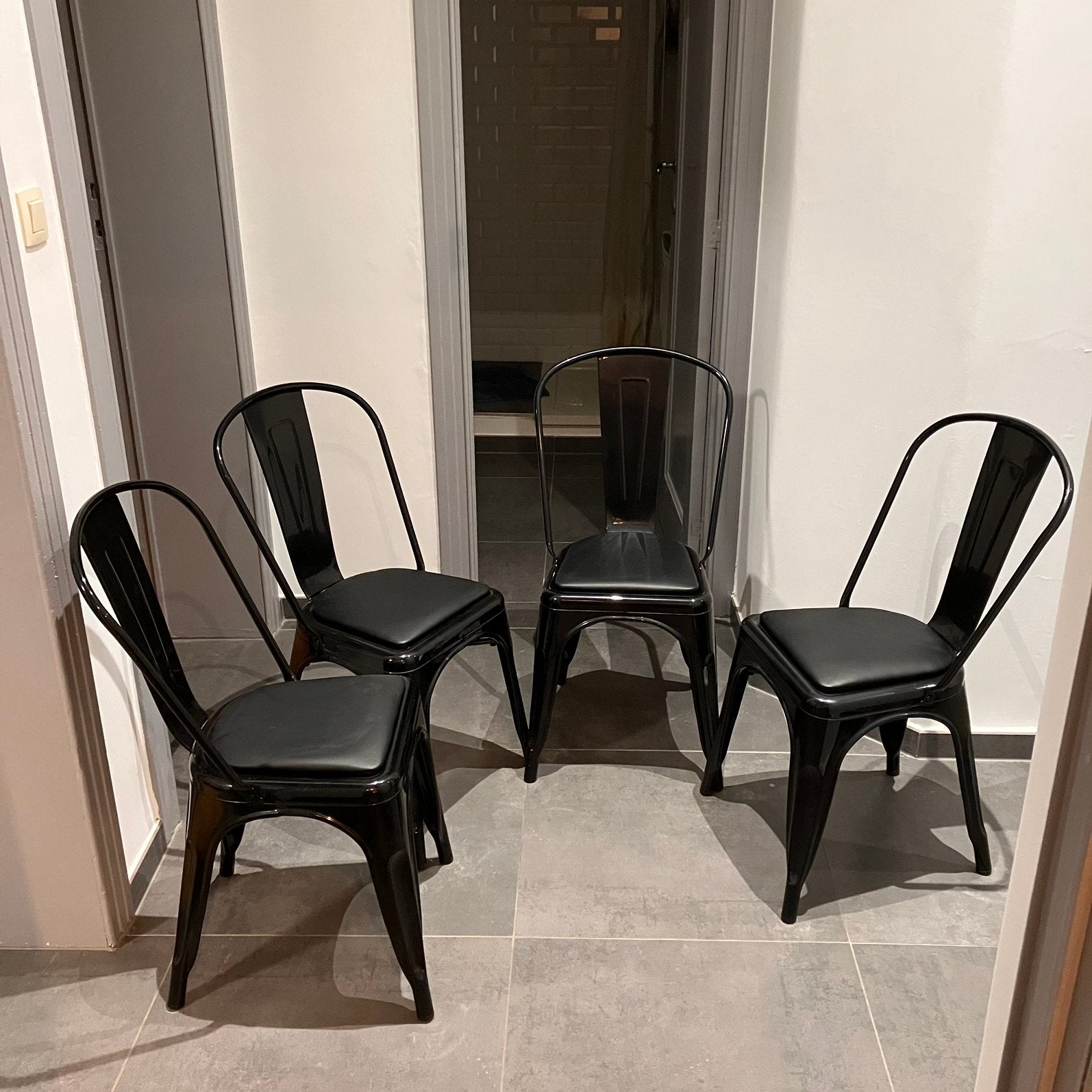 Lot de 4 chaises Tolix, Maison & Meubles, Enlèvement